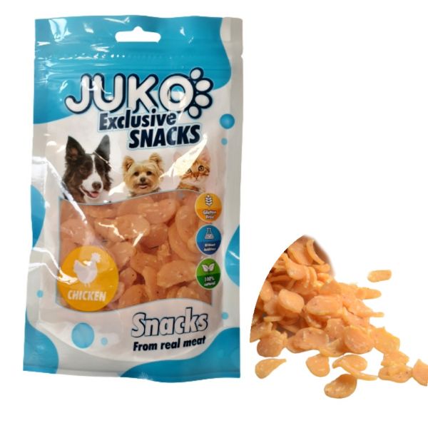 Obrázek Chicken & Shrimp chips JUKO Snacks 70 g