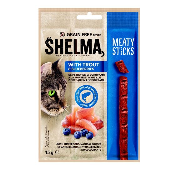 Obrázek z Shelma Sticks se pstruhem a borůvkami GF 15 g 