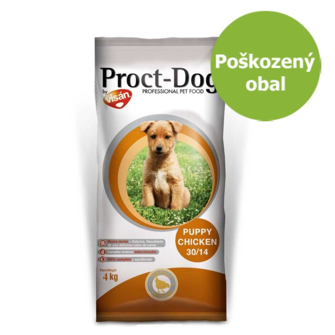 Proct dog puppy, štěně všech plemen, s kuřecím masem