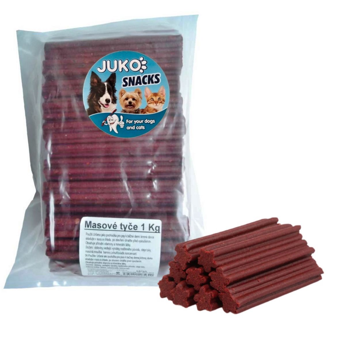 Obrázek z Masové tyče JUKO Snacks 1 kg (cca 30 ks) 