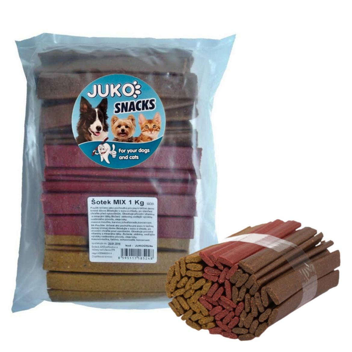 Obrázek z Šotek MIX JUKO Snacks 1 kg (cca 120 - 138 ks) 