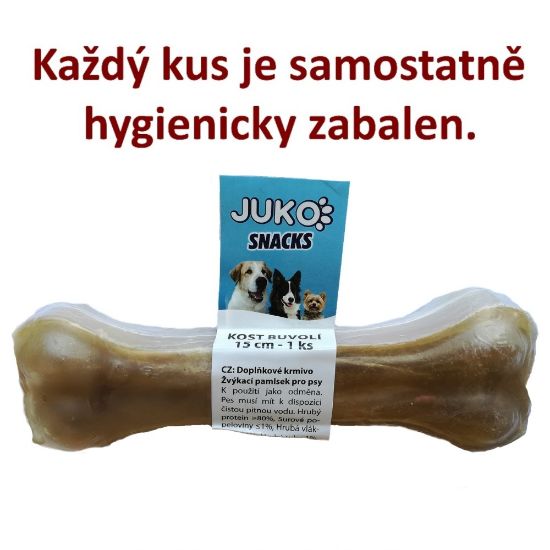 Obrázek z Kost buvolí JUKO Snacks 15 cm (1 ks) 