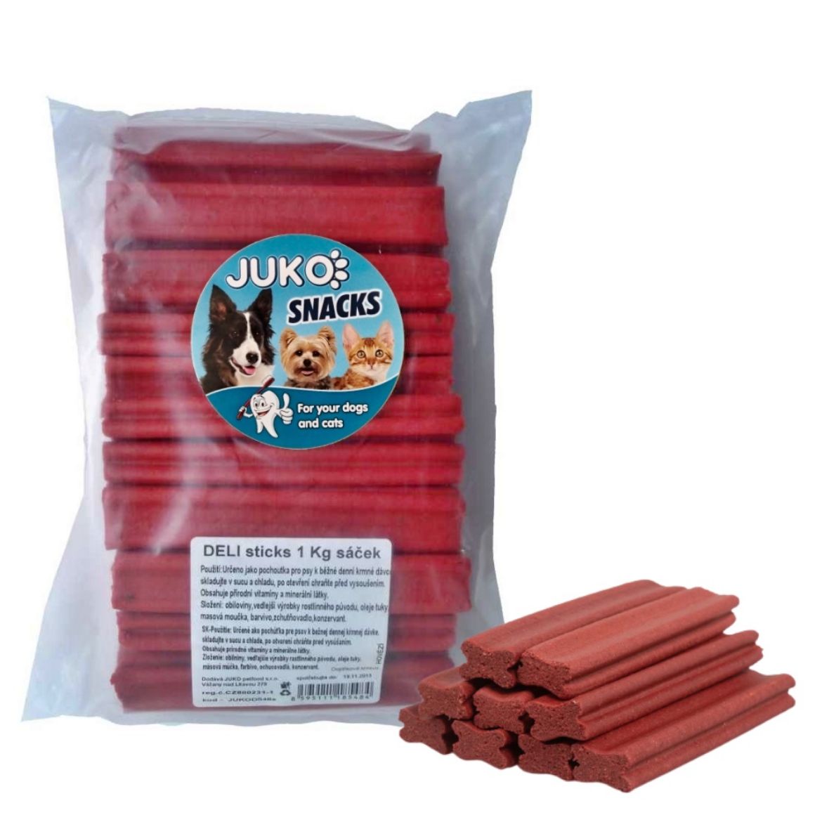 Obrázek z Deli sticks Hovězí JUKO Snacks 1 kg (cca 30 ks) 