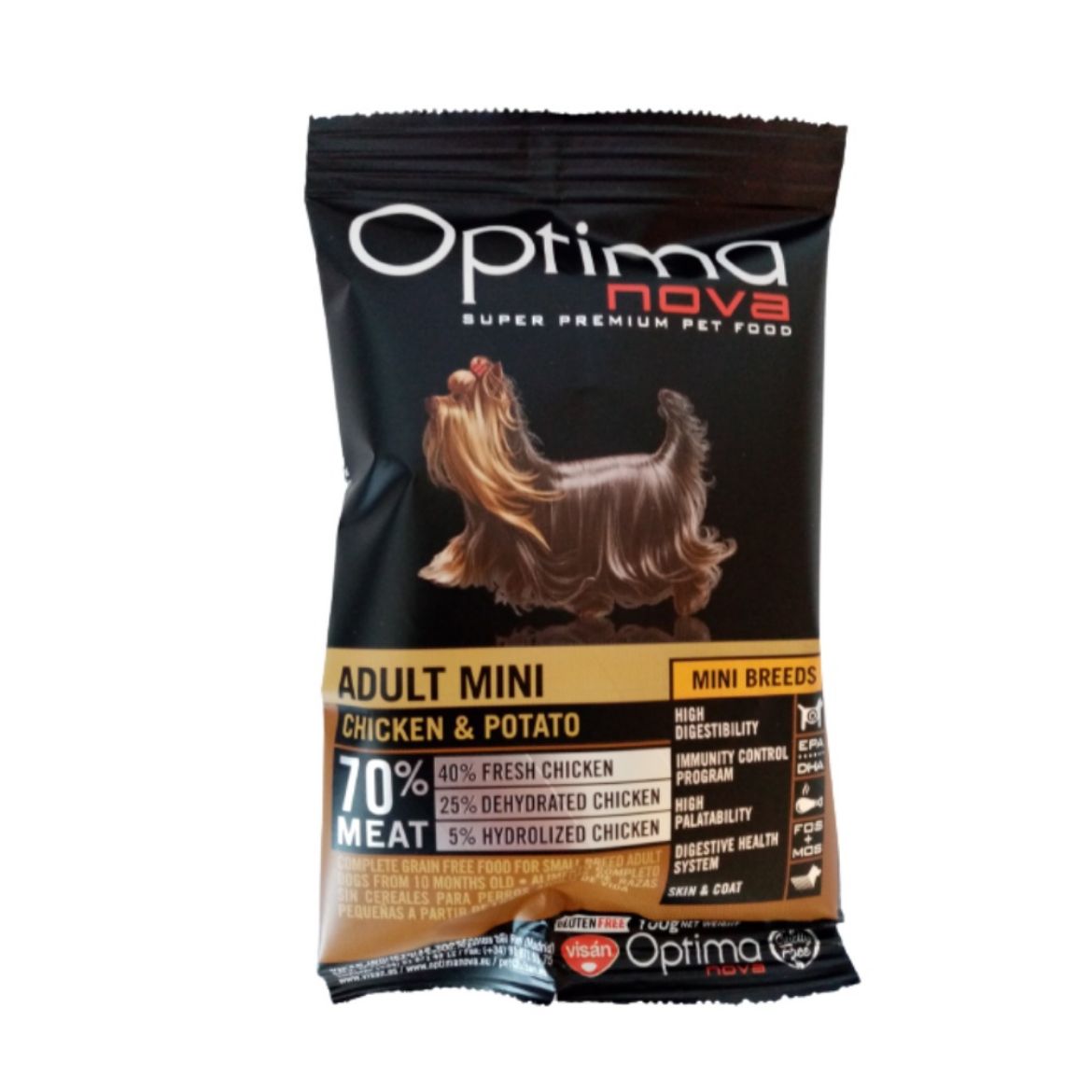 Obrázek z Vzorek OPTIMAnova Dog Adult Mini Chicken & Potato GF 100 g 