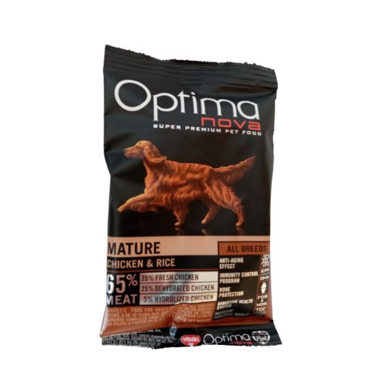 Obrázek z Vzorek OPTIMAnova Dog Mature Chicken & Rice 100 g 