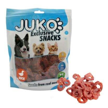 Obrázek JUKO Snacks Duck Soft ring 250 g