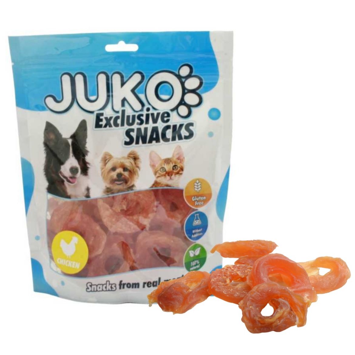 Obrázek z Chicken soft Ring JUKO Snacks 250 g 