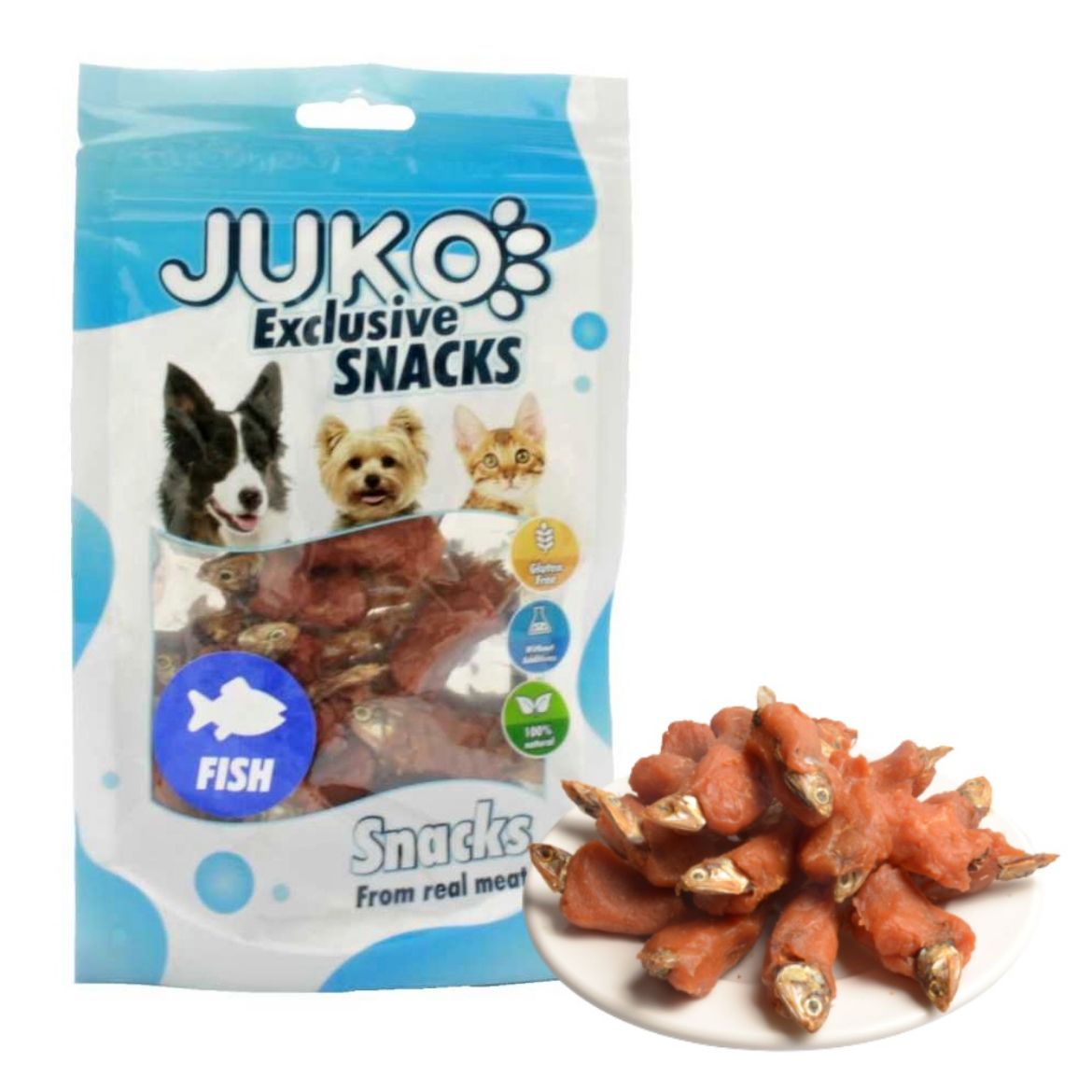 Obrázek z Chicken & Fish JUKO Snacks 70 g 