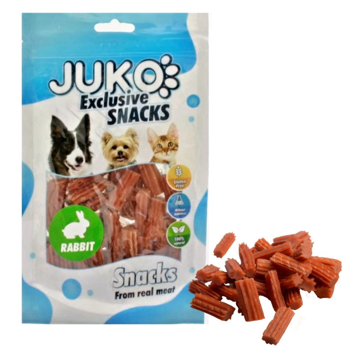 Obrázek z Rabbit Spiral Stick JUKO Snacks 2 cm (70 g) 