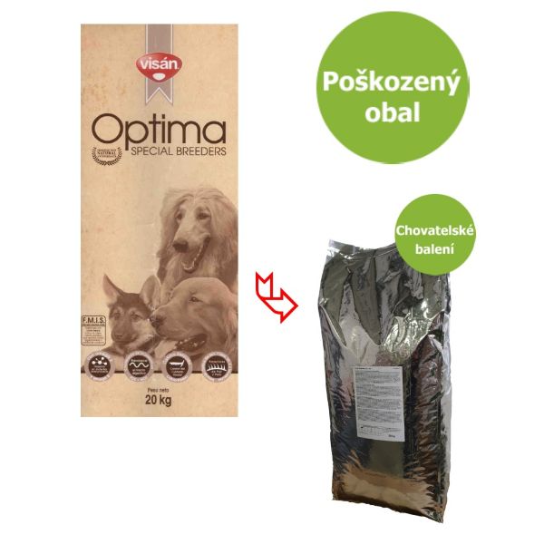 Obrázek Visán OPTIMA Adult Large Breed 20 kg - Poškozený obal - SLEVA 20 %