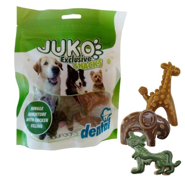 Obrázek Jungle Adventure with chicken filling JUKO Snacks 3 ks (165 g)