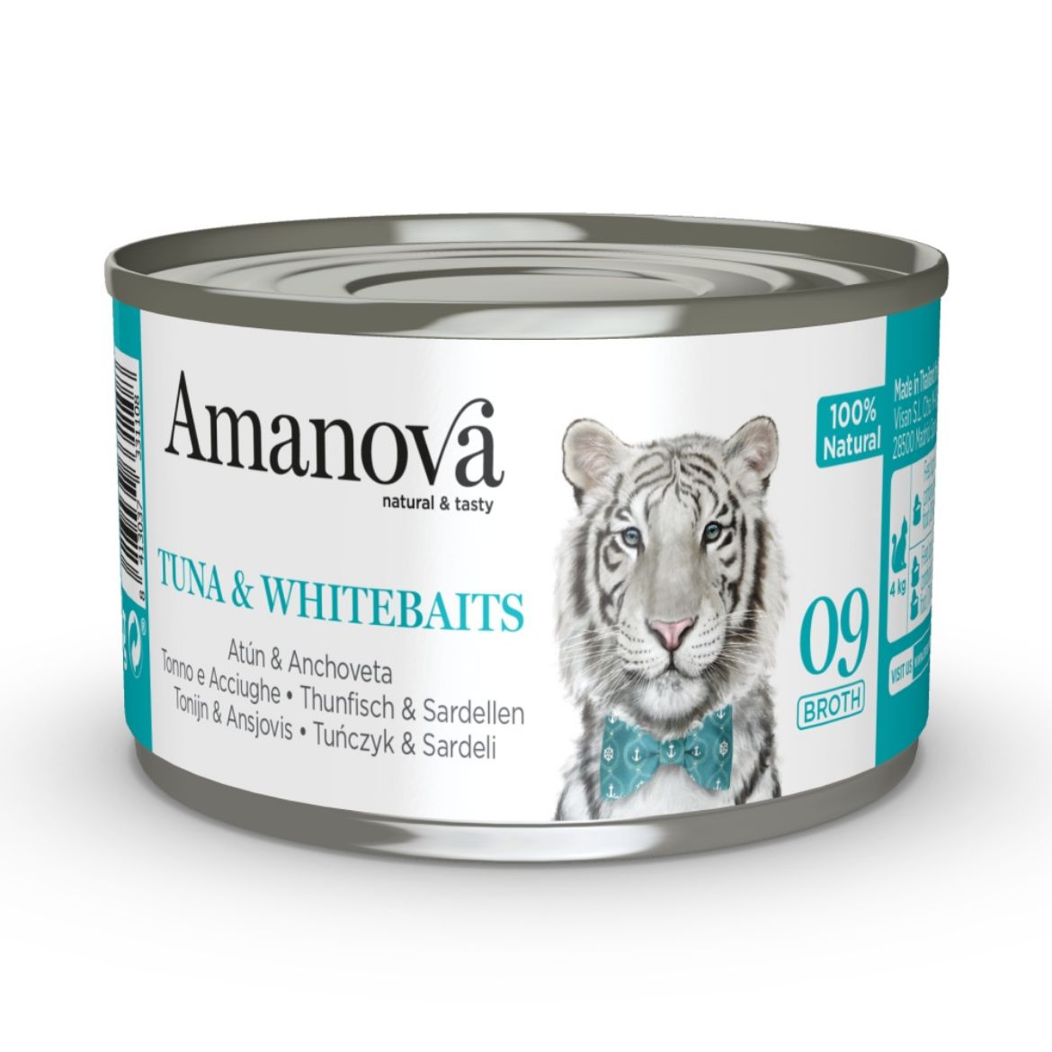 Obrázek z Amanova Cat Tuna & Whitebaits ve vývaru (09), konzerva 70 g 