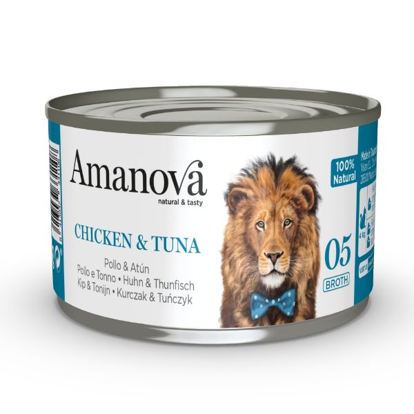 Obrázek Amanova Cat Chicken & Tuna ve vývaru (05), konzerva 70 g