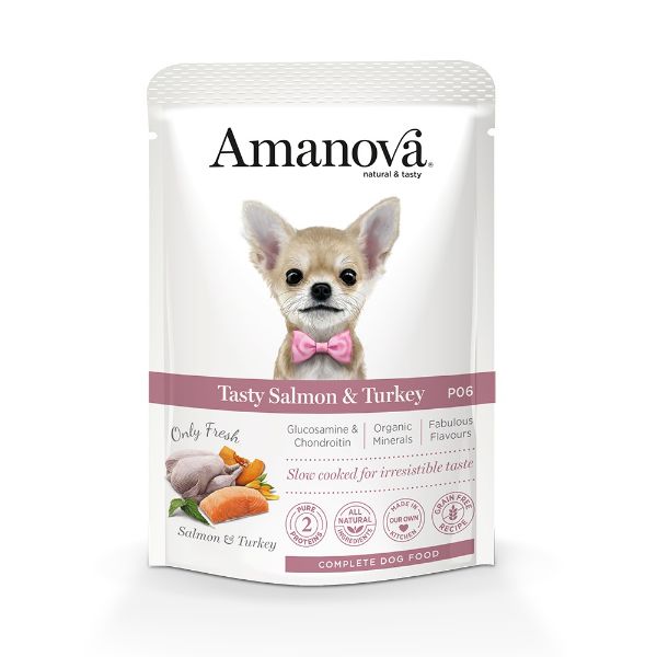 Obrázek Amanova Dog Salmon & Turkey GF (P06), kapsička 100 g