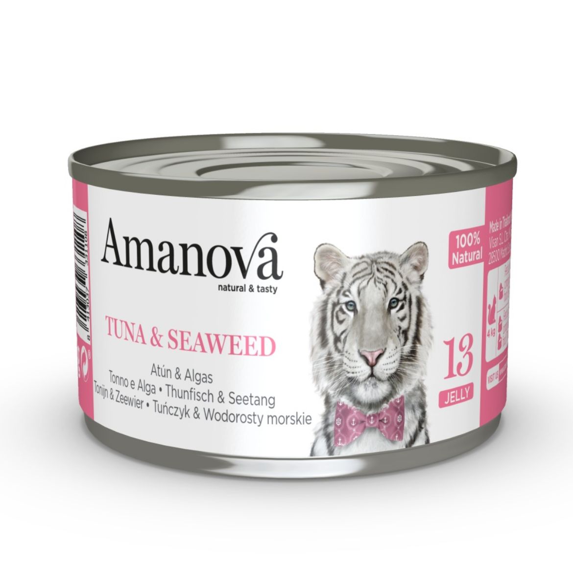 Obrázek z Amanova Cat Tuna & Seaweed (mořské řasy) v želé (13), konzerva 70 g 