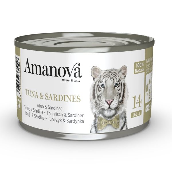 Obrázek Amanova Cat Tuna & Sardines v želé (14), konzerva 70 g