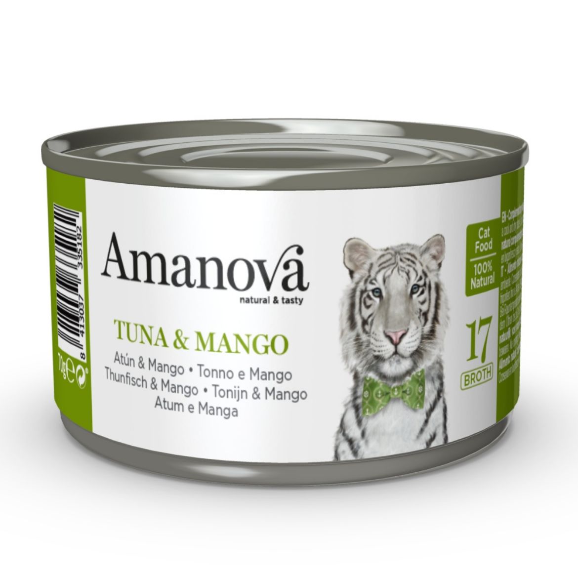 Obrázek z Amanova Cat Tuna & Mango ve vývaru (17), konzerva 70 g 
