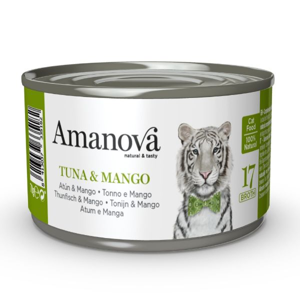 Obrázek Amanova Cat Tuna & Mango ve vývaru (17), konzerva 70 g