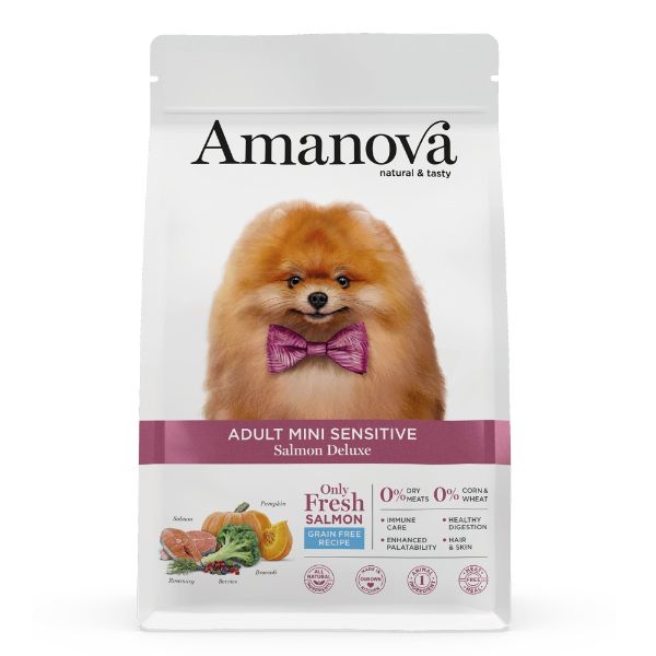 Obrázek Amanova Dog Adult Mini Sensitive Salmon & Pumpkin GF 2 kg