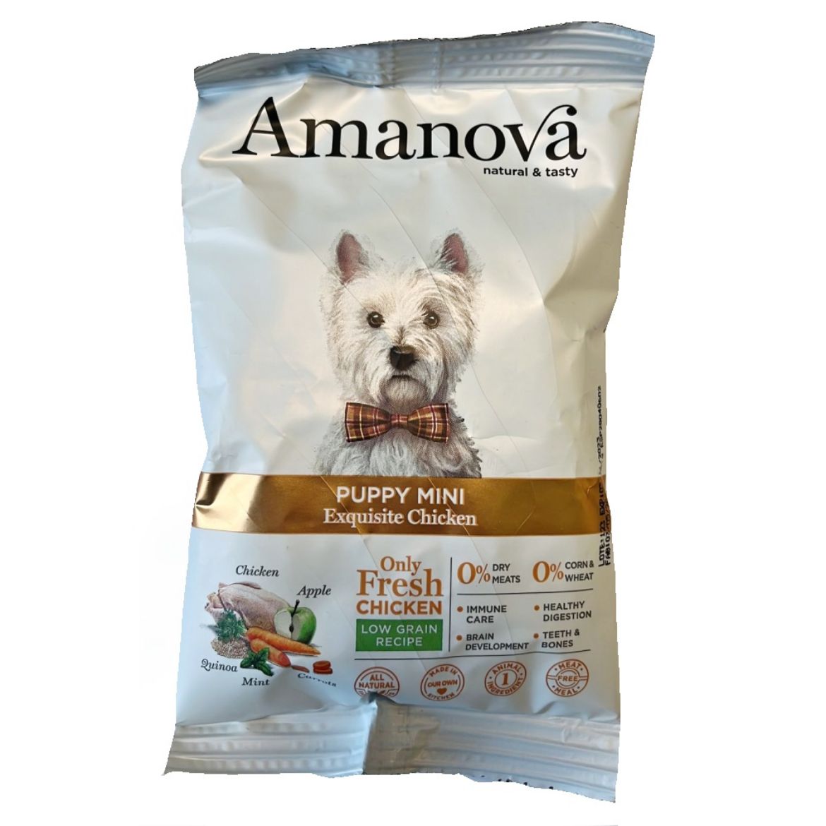 Obrázek z Vzorek Amanova Dog Puppy Mini Chicken & Quinoa LG 100 g 