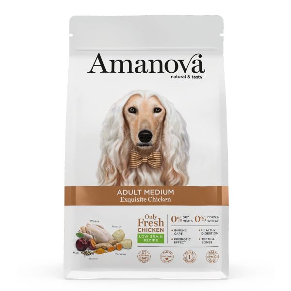 Obrázek Amanova Dog Adult Medium Chicken & Quinoa LG 12 kg