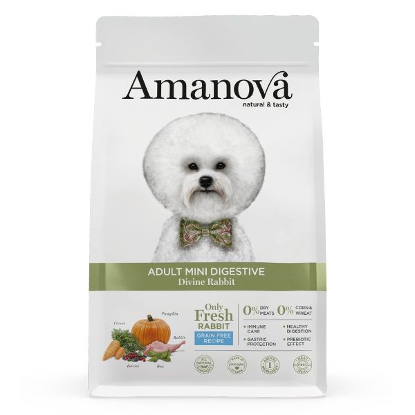 Obrázek Amanova Dog Adult Mini Digestive Rabbit & Pumpkin GF 7 kg