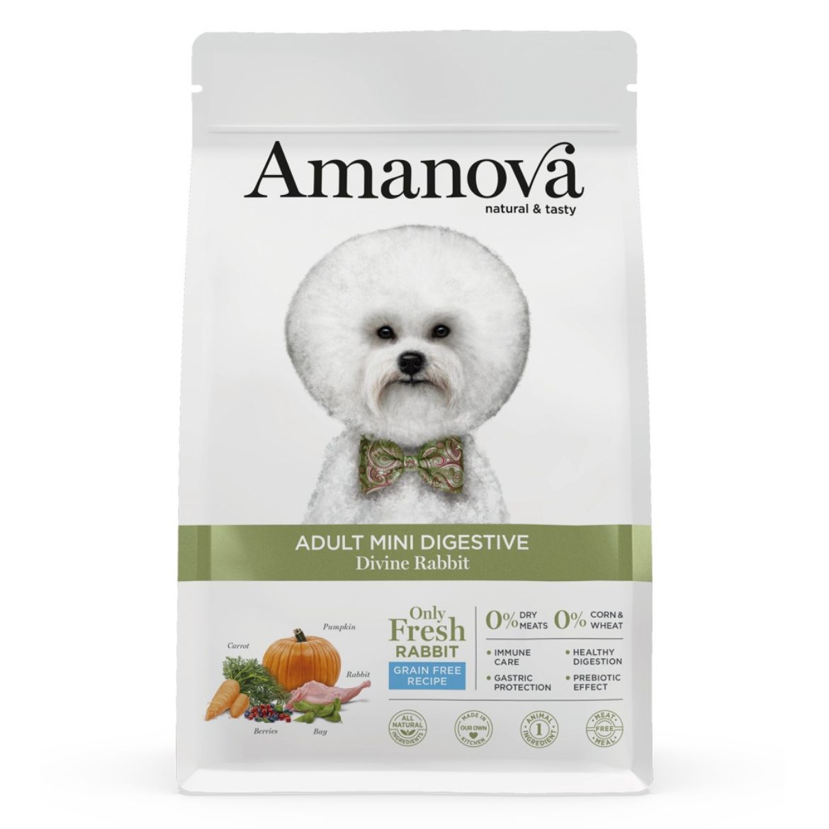 Obrázek z Amanova Dog Adult Mini Digestive Rabbit & Pumpkin GF 2 kg 