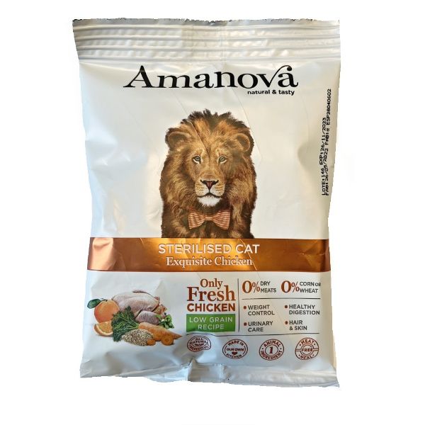 Obrázek Vzorek Amanova Cat Sterilised Chicken & Quinoa LG 70 g