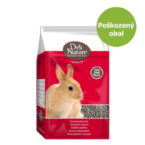 Deli Nature Premium králík pelety 4 kg - Poškozený obal - SLEVA 20 %