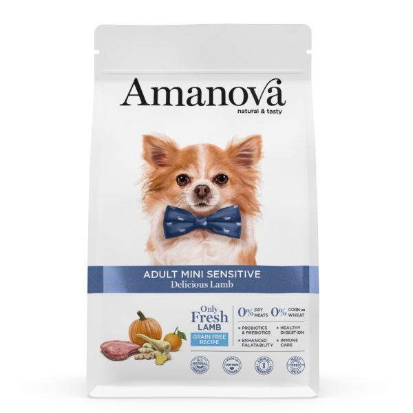 Obrázek Amanova Dog Adult Mini Sensitive Lamb & Pumpkin GF 7 kg