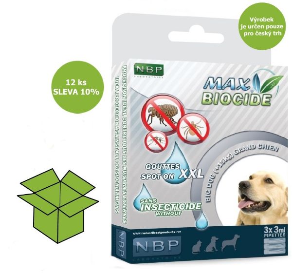 Obrázek Max Biocide Spot-on Dog XXL repelentní kapsle, pes 3 x 3 ml (12 ks) SLEVA 10 % !CZ!