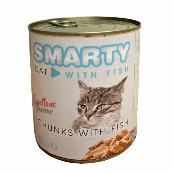 Obrázek SMARTY Cat Rybí chunks, konzeva 810 g