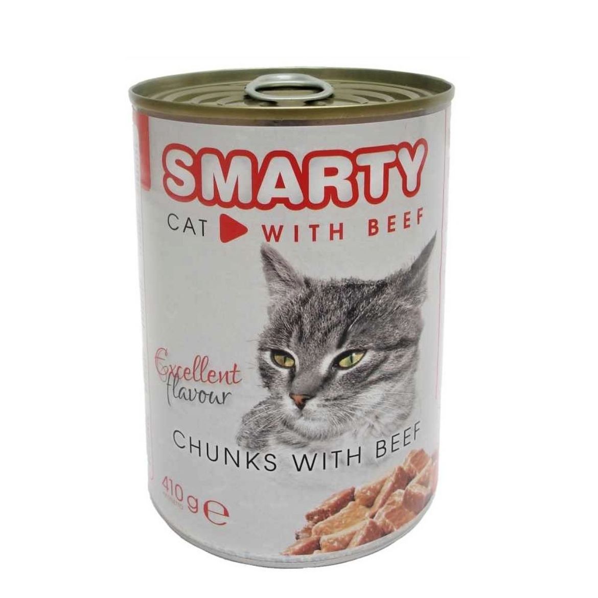 Obrázek z SMARTY Cat Hovězí chunks, konzerva 410 g  