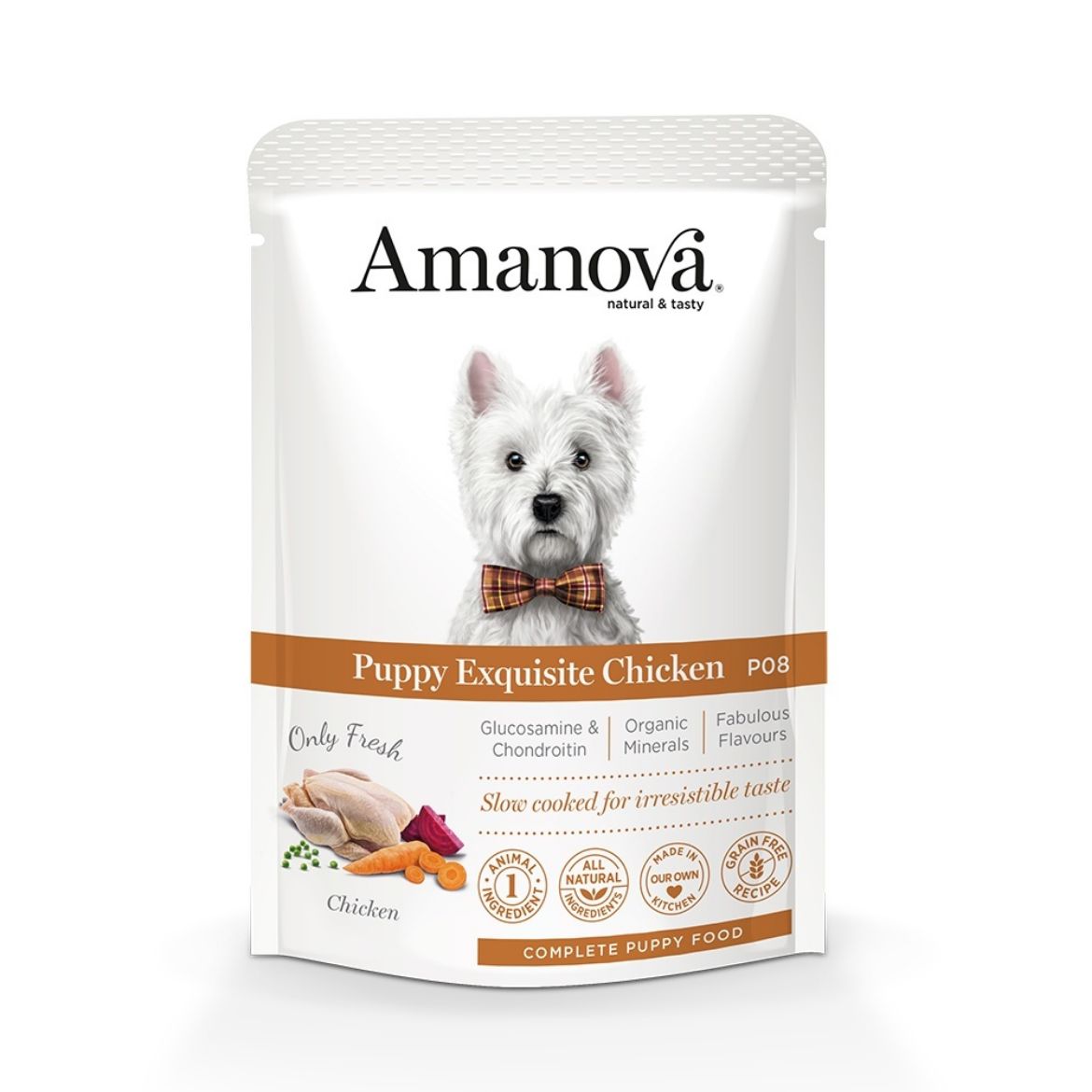 Obrázek z Amanova Dog Puppy Chicken GF (P08), kapsička 300 g 