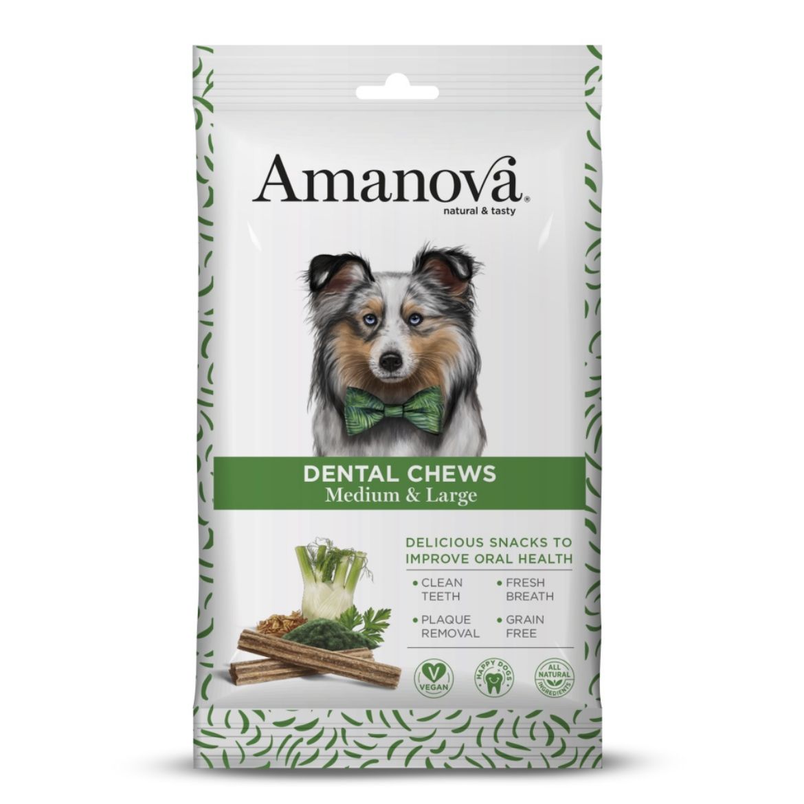 Obrázek z Amanova Dog dentální tyčinka Medium & Large 180 g 