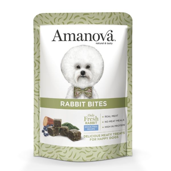 Obrázek Amanova Dog Snacks Rabbit bites GF 100 g