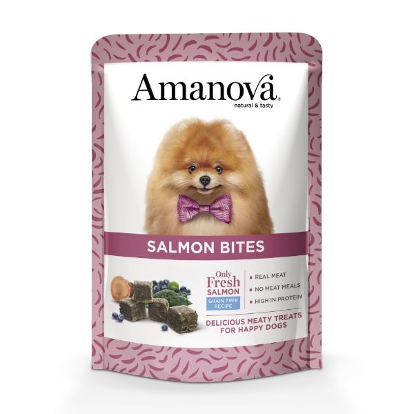 Obrázek Amanova Dog Snacks Salmon bites GF 100 g