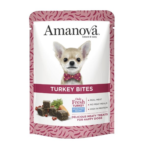 Obrázek Amanova Dog Snacks Turkey bites GF 100 g