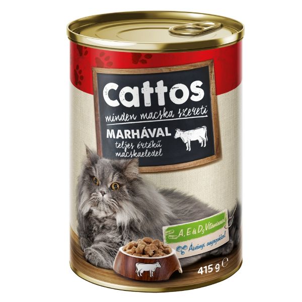 Obrázek Cattos Cat hovězí, konzerva 415 g