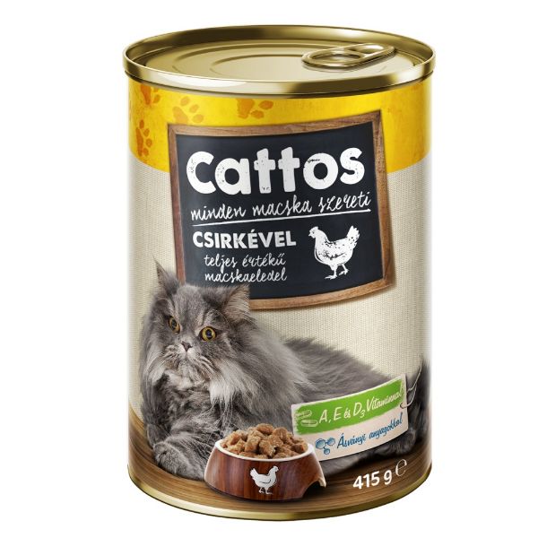 Obrázek Cattos Cat kuřecí, konzerva 415 g