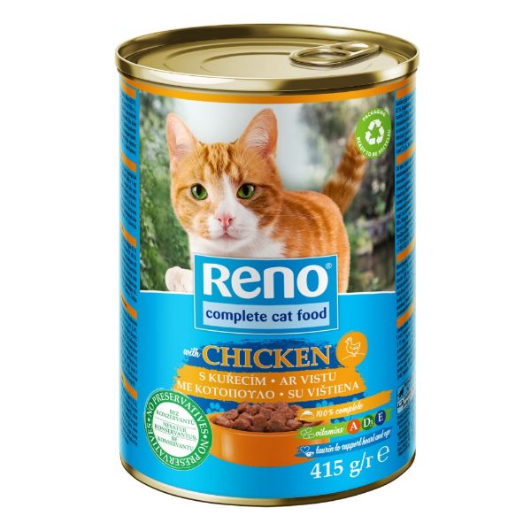 Obrázek RENO Cat kuře, kousky 415 g