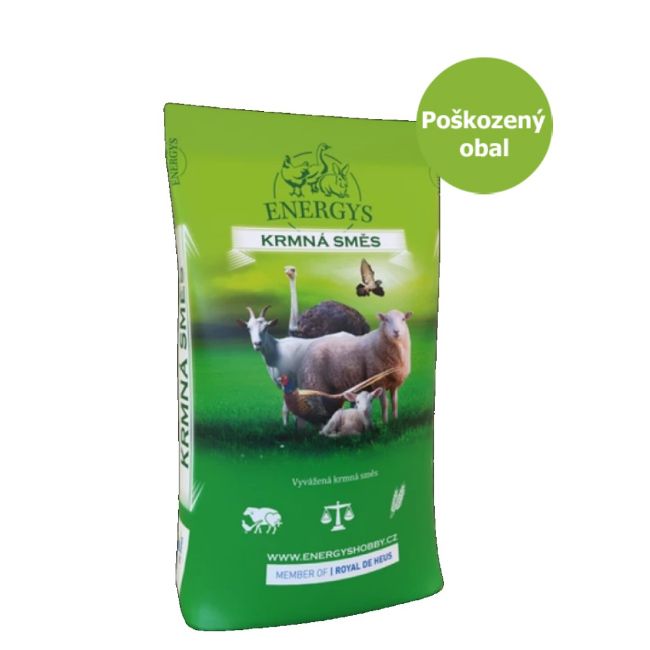 Energys Gold křepelka 25 kg, Drcená krmná směs 