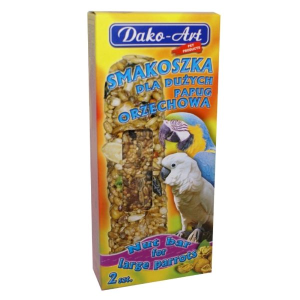 Obrázek Tyčinka velký papoušek s ořechem Dako (2 ks)