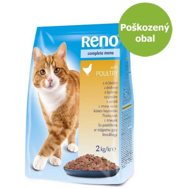 RENO granule pro kočky drůbeží, kompletní krmivo pro kočky