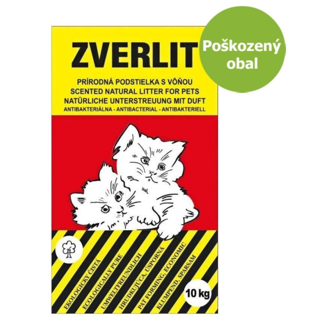Obrázek z ZVERLIT červený podestýlka hrubá s vůní 10 kg - Poškozený obal - SLEVA 