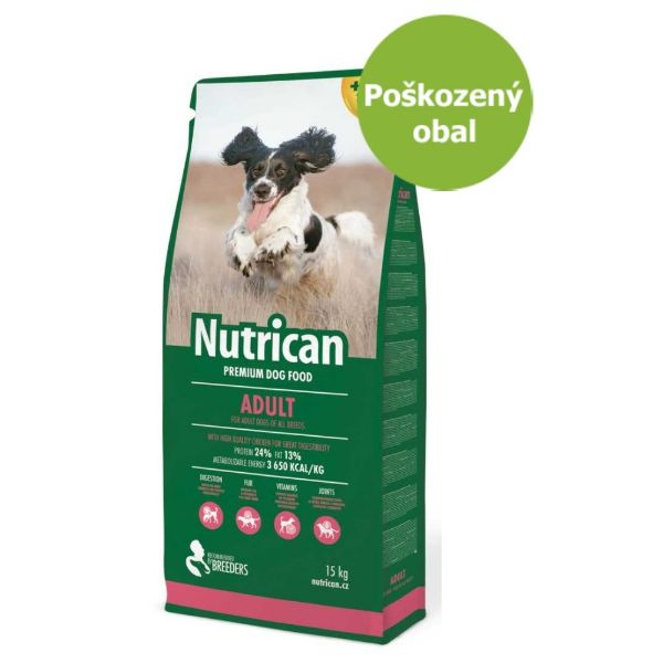 Obrázek Nutrican Dog Adult 15 kg-Poškozeny obal - SLEVA 10%