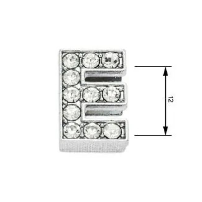 navlékací písmeno na obojek,písmeno E,velikost 12 mm