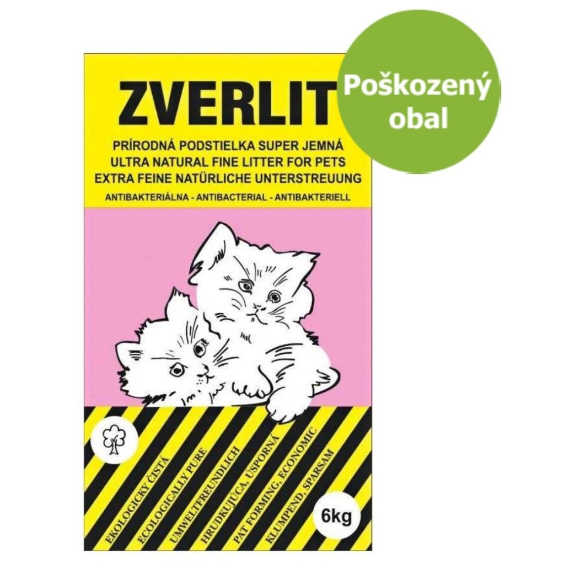 ZVERLIT růžový, super jemná podestýlka, bentonitové stelivo, přírodní, pohlcuje pachy, stelivo do toalet, hrudkující, ekologické, 