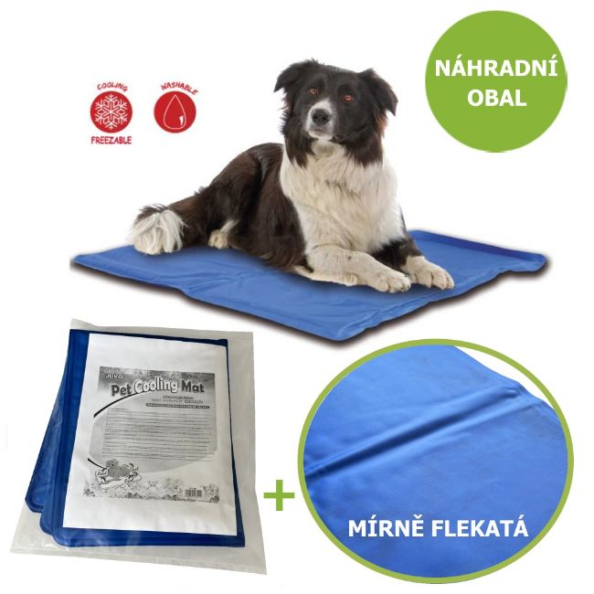chladící podložka pro střední M 50x60cm, bez nutnosti ochlazovat samotnou podložku, chladí sama, ideální do letních horkých dnů, ochlazení zvířete, aktivuje se zátěží