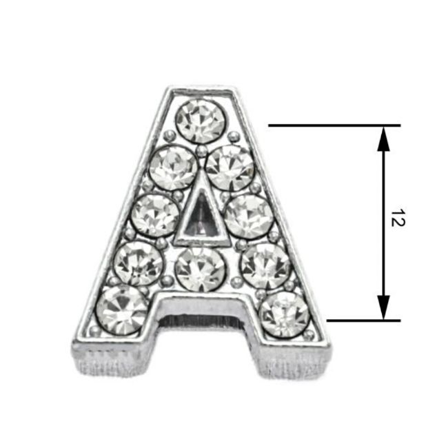 navlékací písmeno na obojek,písmeno A,velikost 12 mm